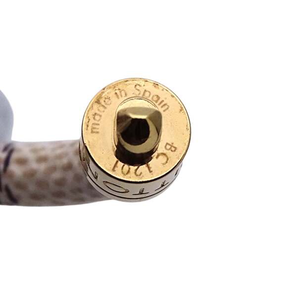 LOUIS VUITTON White Damier Leather Charm Bracelet - Picture 3 of 5